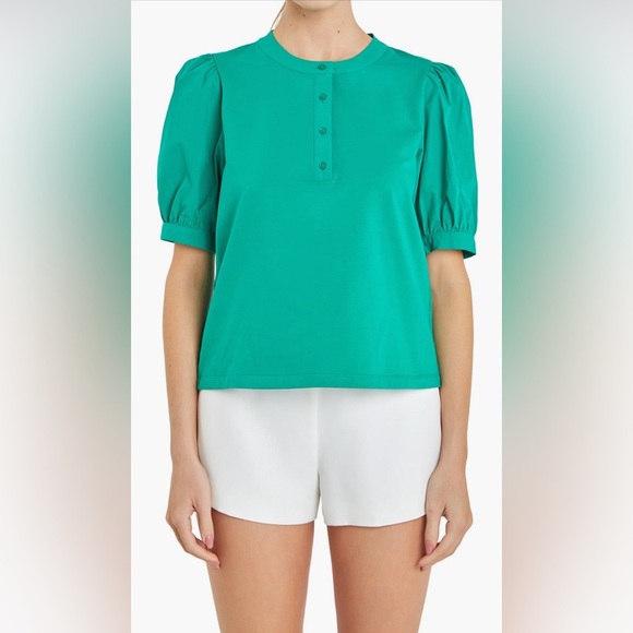 English Factory Mixed Media Puff
Sleeve‎ Top L NWT - Picture 4 of 10